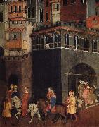 Ambrogio Lorenzetti den goda styrelsen oil on canvas